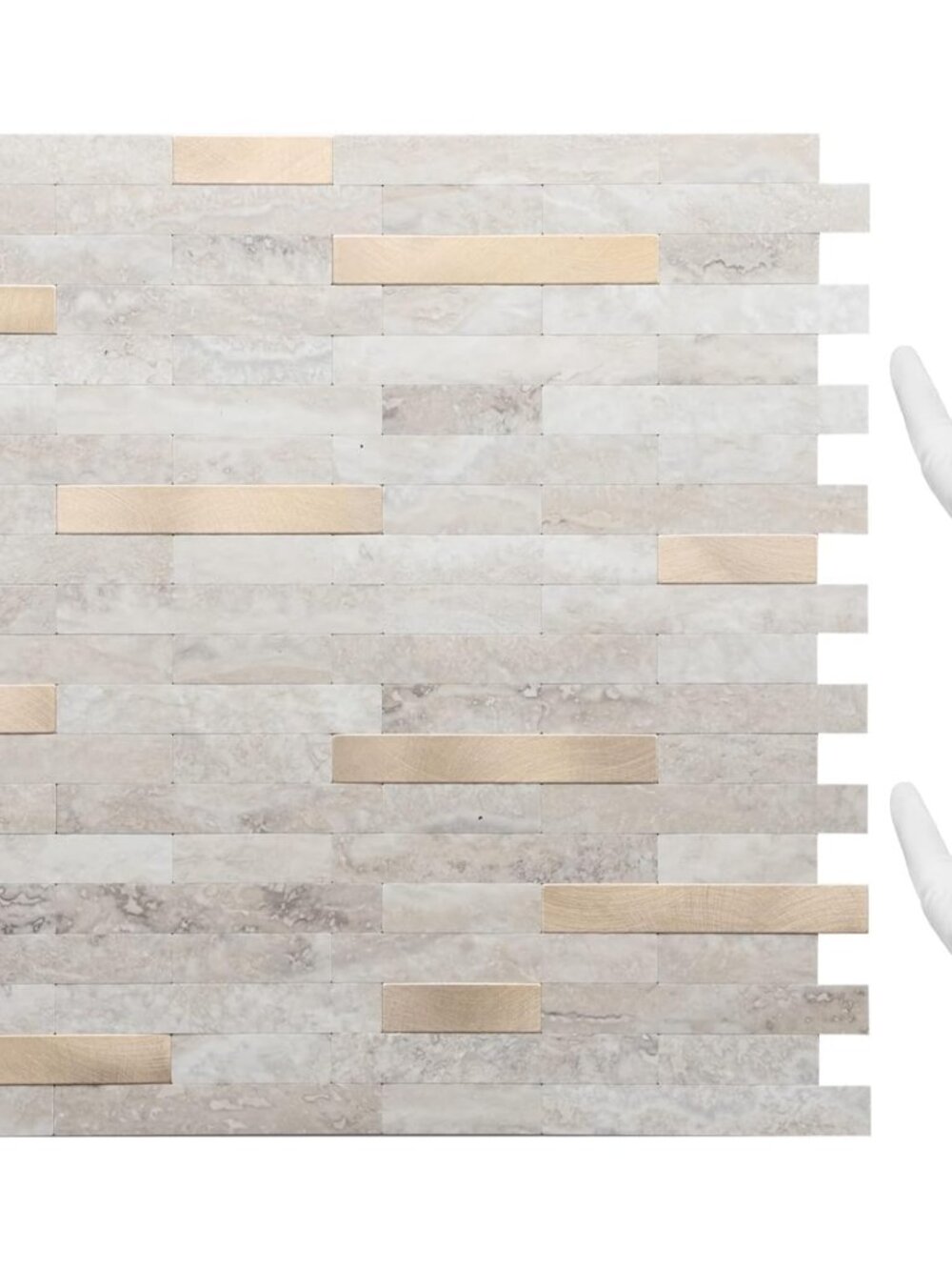Peel and Stick Backsplash, PVC Wall Tiles Stick on Backsplash for Kitchen10 Shee